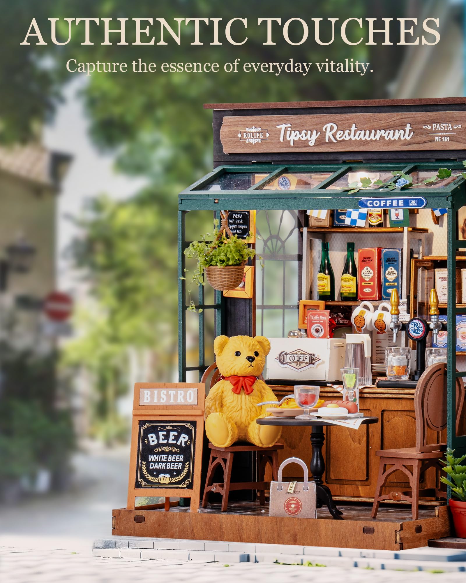 Robotime Rolife Tipsy ร้านอาหา - Home Bar And Restaurant บทวิจารณ์และราคา