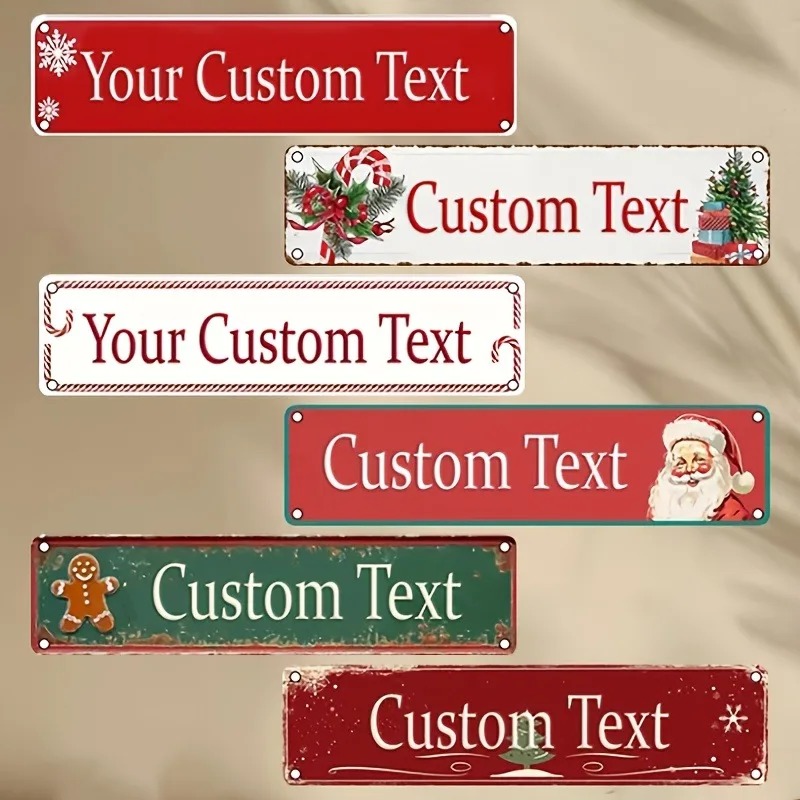 ป้ายอลูมิเนียมซานต้าแบบแบน 2D  - Home Bar Signs บทวิจารณ์และราคา