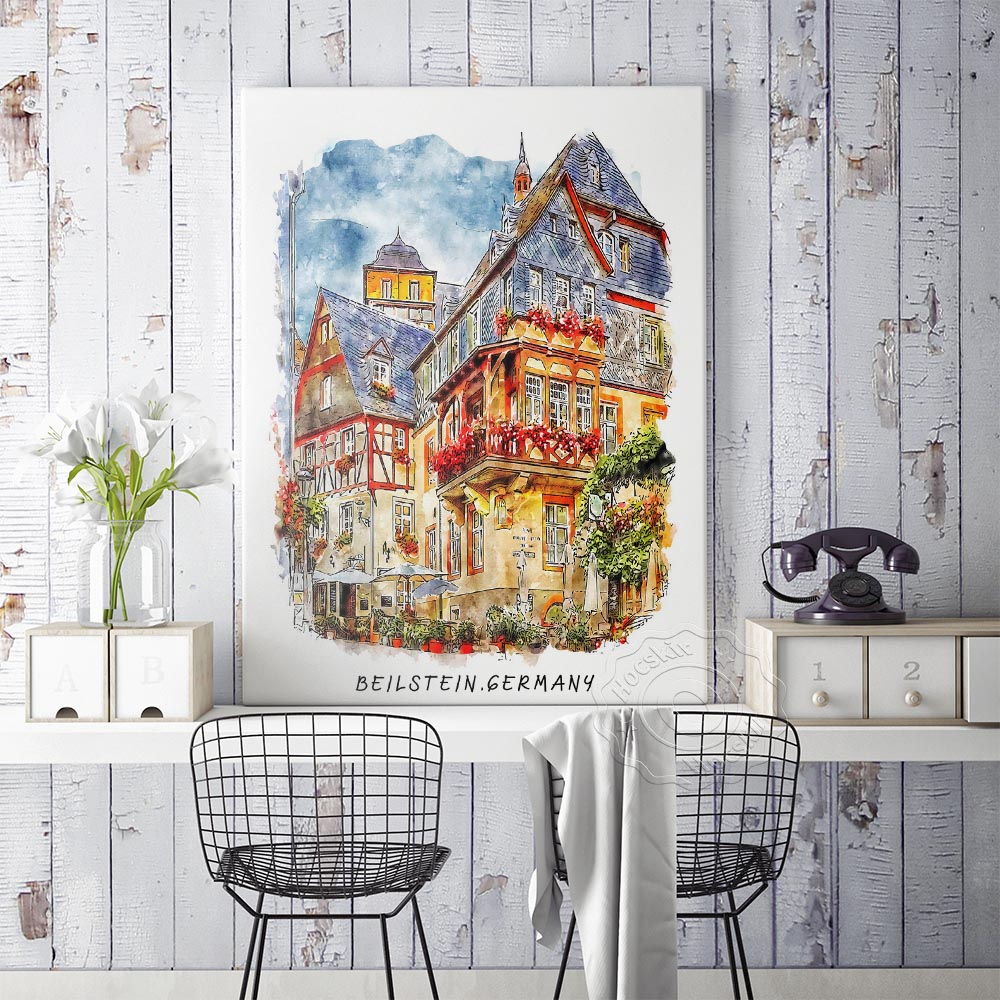 พิมพ์สีน้ํา,World Travel โปสเต - Home Barcelona บทวิจารณ์และราคา