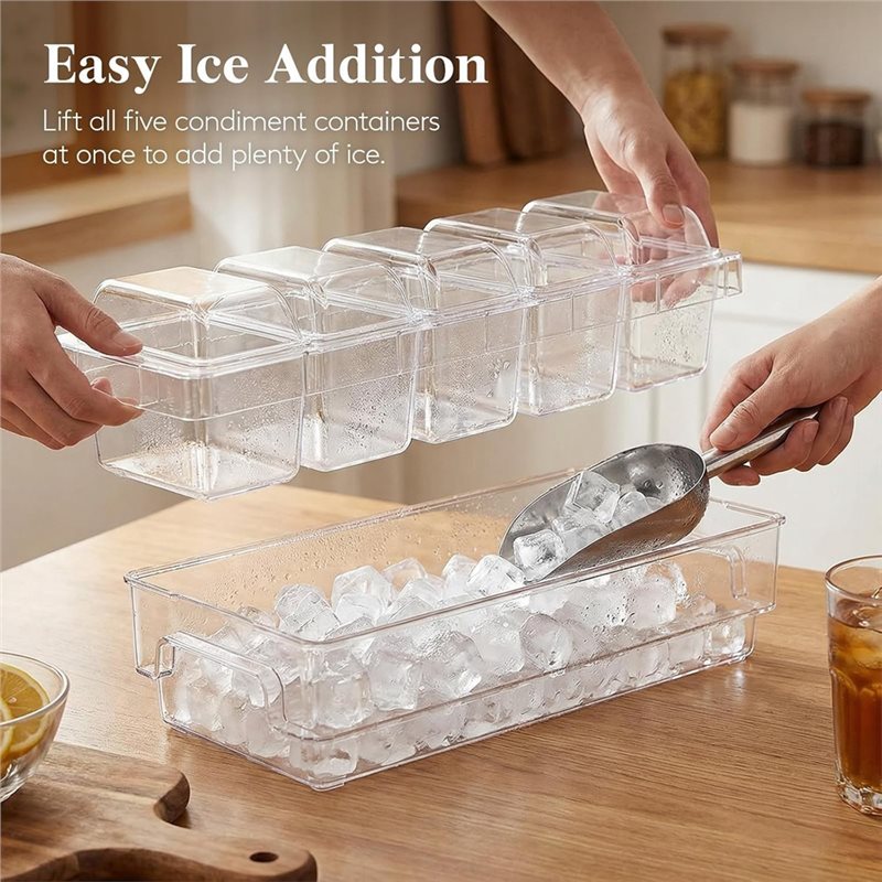 A27F-For Bar Supplies ชุดเสิร์ - Garnish Tray Set บทวิจารณ์และราคา
