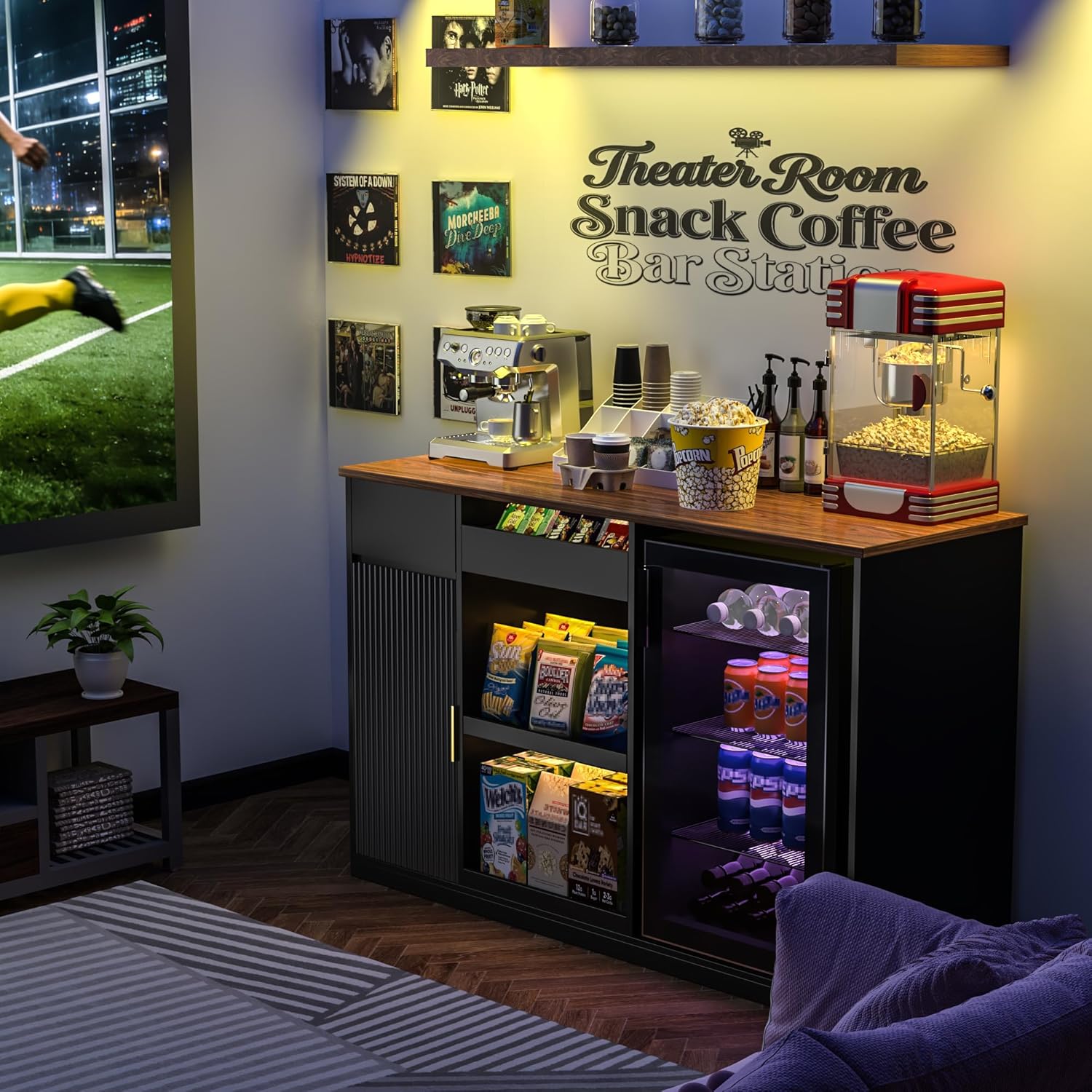 ตู้เก็บของแบบมีช่องแช่เย็น ชั้ - Home Bar And Theater บทวิจารณ์และราคา